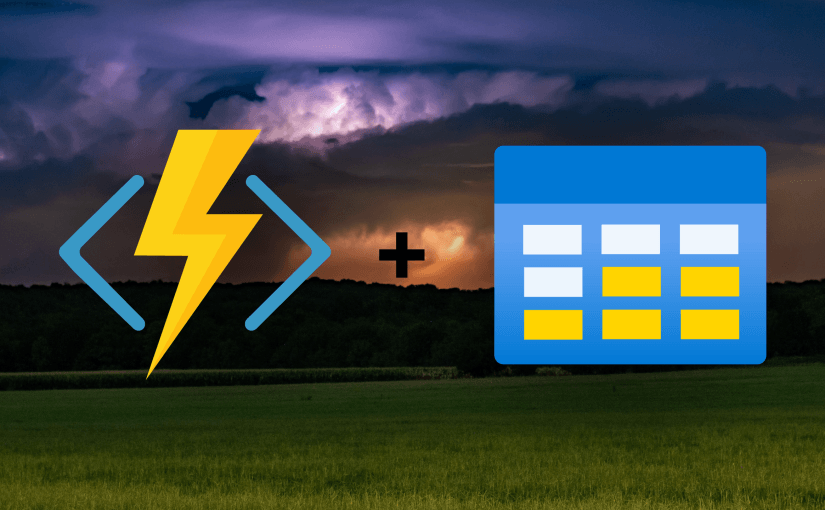 Azure Functions in TypeScript: REST CRUD with Azure Table Storage